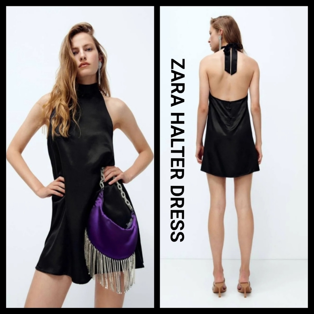 ZARA HALTER DRESS